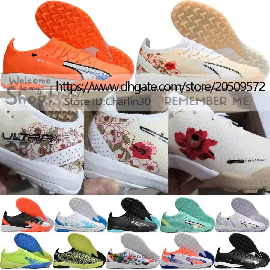 

Send With Bag Quality Soccer Boots Ultra Ultimate TF Turf Knit Neymars Football Cleats For Mens World Cup Soft Leather