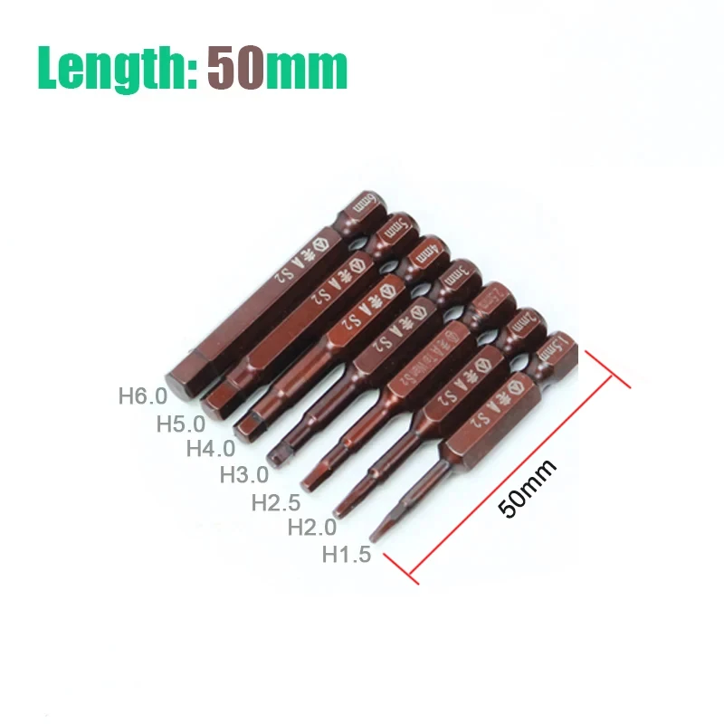 

Магнитные биты для отвертки LAOA S2 H1.5 H2.0 H2.5 H3.0 H4.0 H5.0 H6.0