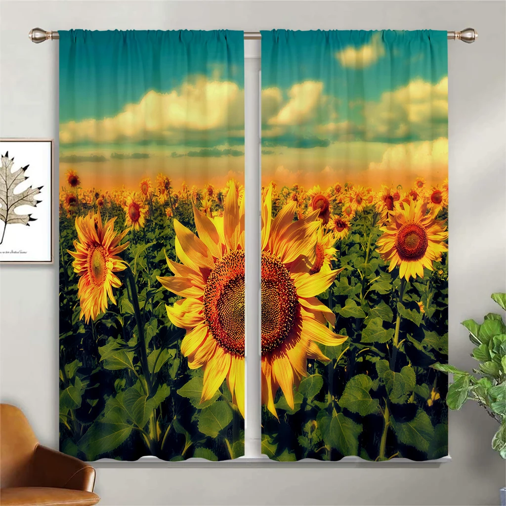 2 шт. Подсолнух спальня гостиная кухня полузатемняющий стержень карманные