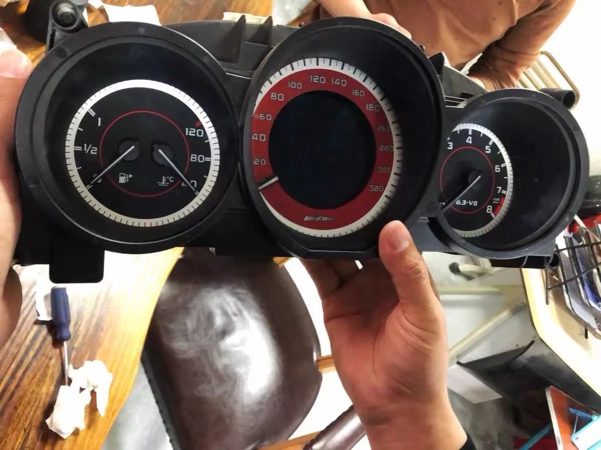 Манометр Facelift для Mercedes w204 AMG v8 6 3 кластер инструмента Speedo циферблат 320 км/ч - купить