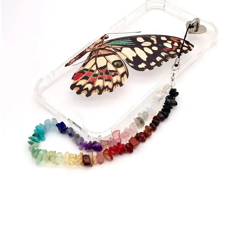 

Bohemian Irregular Natural Stone Mobile Phone Ornaments Ethnic Style New Design Unisex Popular Accessories