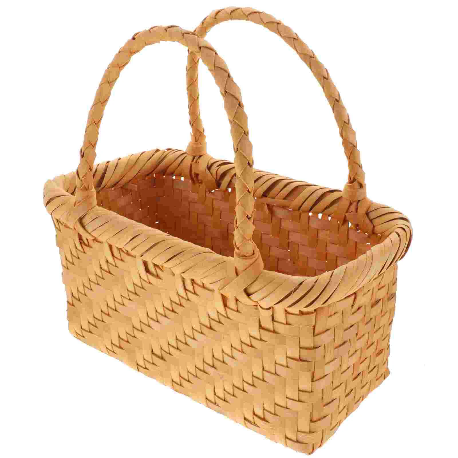 

Food Serving Basket Rattan Wedding Bakery Dessert Rustic Flower Wicker Planter Kitchen Pantry Baskets Small