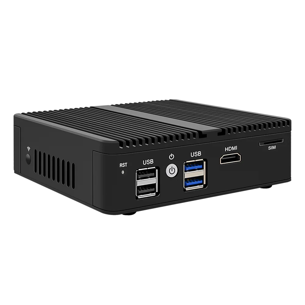 PfSense брандмауэр N5105 роутер 4x Intel i225-V B3 2 5G LAN 2xDDR4 NVMe промышленный безвентиляторный