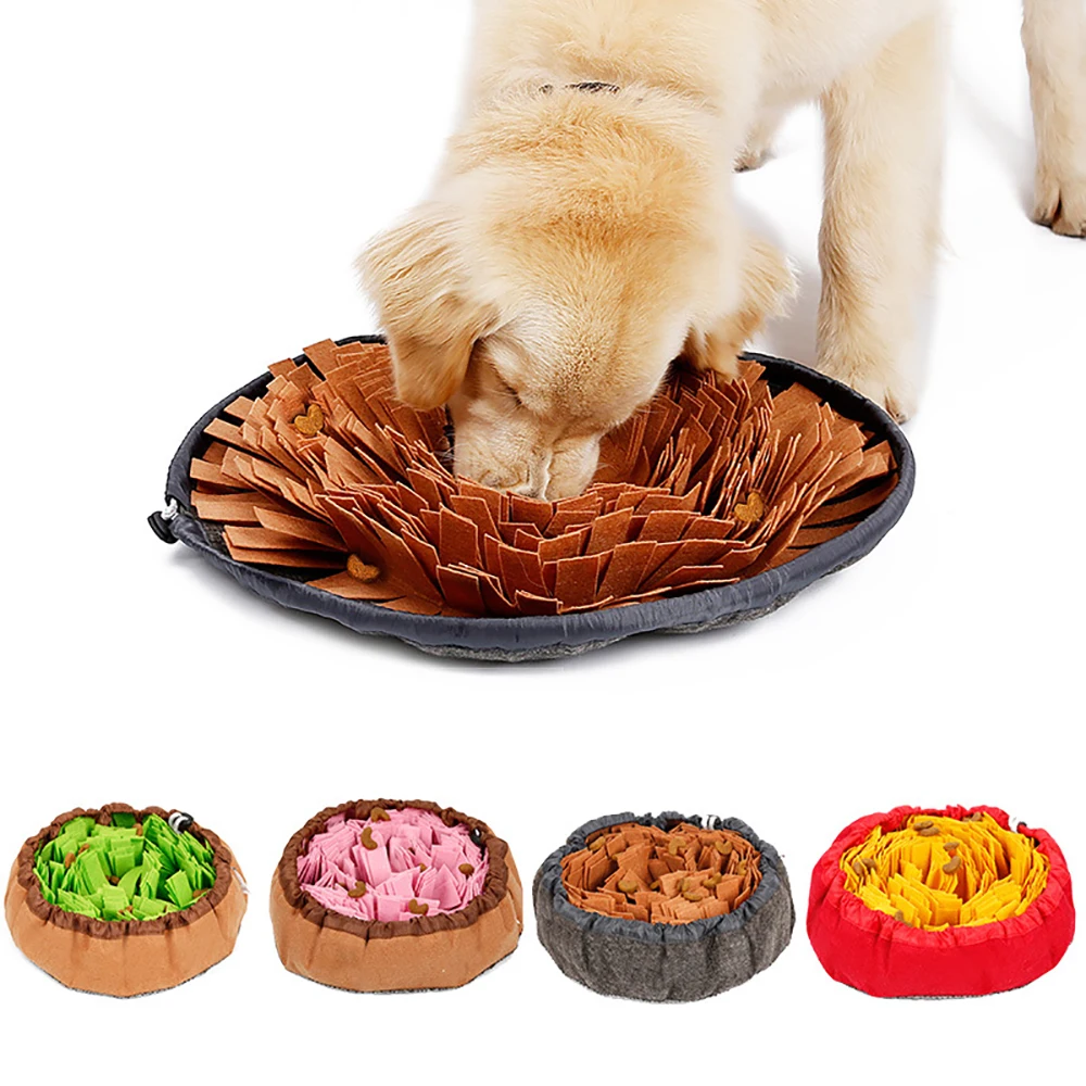 

Snuffle Mat Pet Dog Bowl Nose Smell Training Sniffing Pad Dog Puzzle Toy Slow Feeding Mat Encourages Natural Foraging Skills Toy