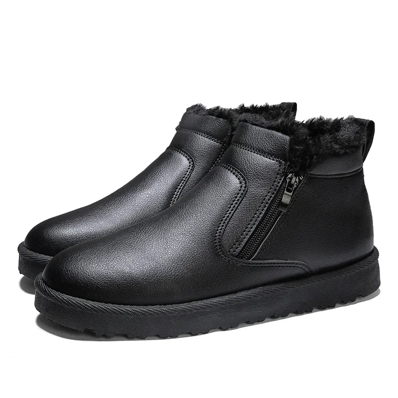 Мужские ботинки повседневная мотоциклетная зимняя обувь 2023 водонепроницаемые