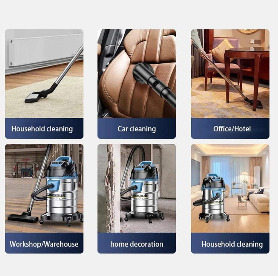 30/40л сухой/влажний/бультовый пылесос 3 в 1 с функцией 2800 Вт/3000 Вт автомойка магазин