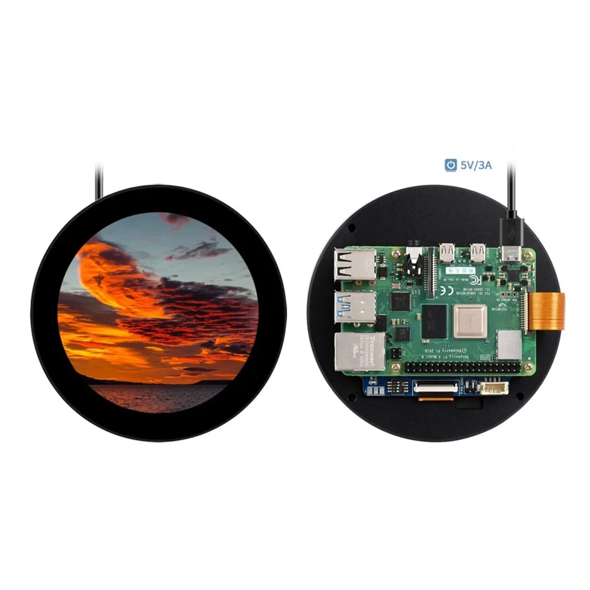 Сенсорный экран 800X800 10-точечный для Raspberry Pi 4B 3B + CM4