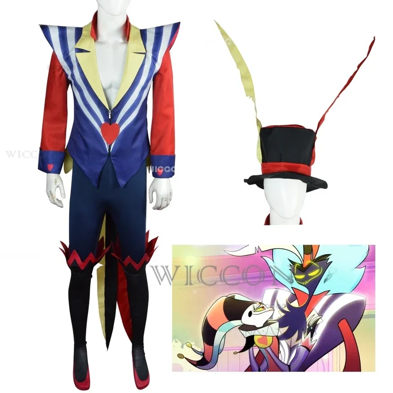 Asmodeus Ozzie Косплей Костюм Helluva король вожделения босс Хэллоуин необычный