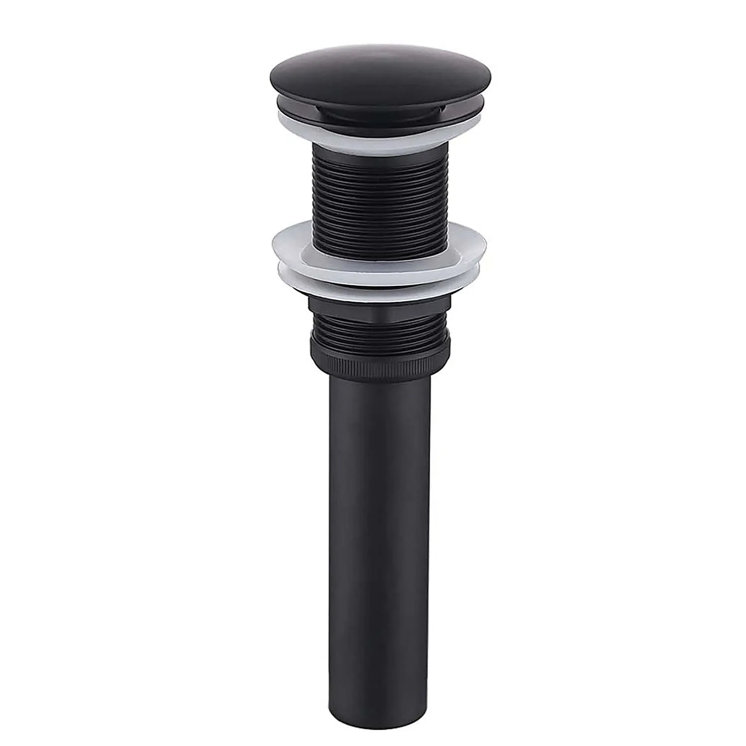 

Bathroom Sink Drain without Overflow Vessel Sink Lavatory Vanity Pop Up Drain Stopper Matte Black, Brushed Gold,White,Gunmetal