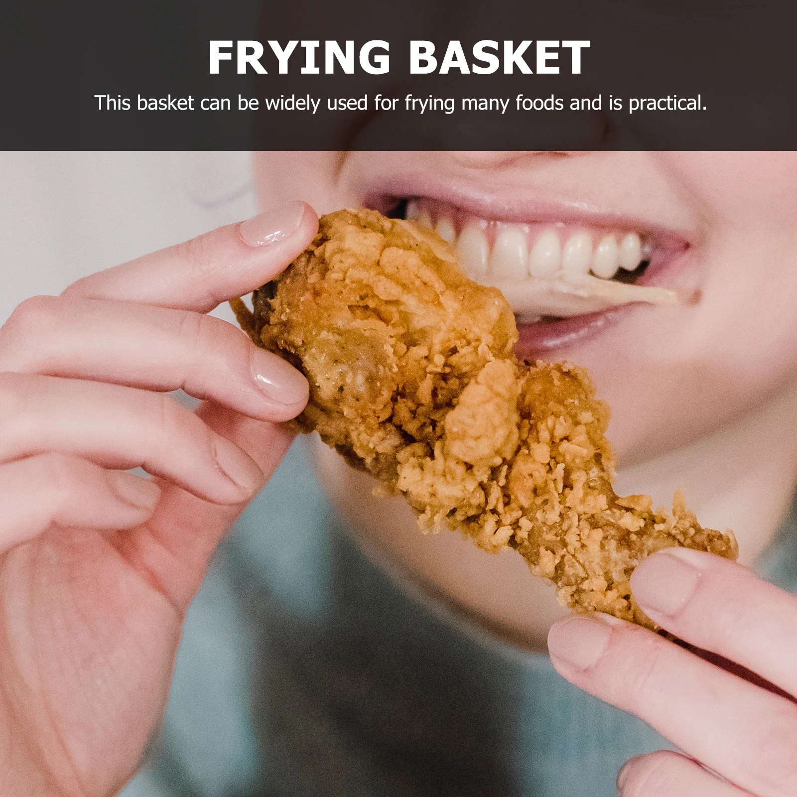 Квадратная корзина для жарки из нержавеющей стали с сеткой подставка фритюрницы