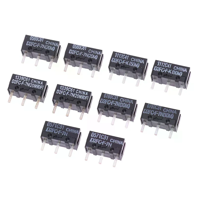 Фото Микропереключатель для мыши D2FC-F-7N 10M 20M (аналог D2FC-F-K(50M)-RZ, D2F, D2F-01, D2F-01F, D2F-L, D2F-01L, D2F-FL, D2F-F-3-7) №3