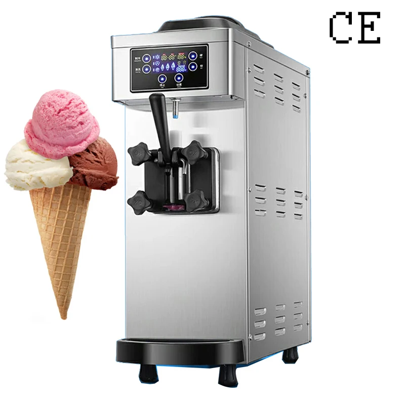 

Factory Price Desktop Single Flavor Soft Ice Cream Machine for Sale Stainless Steel Small Ice Cream Machine