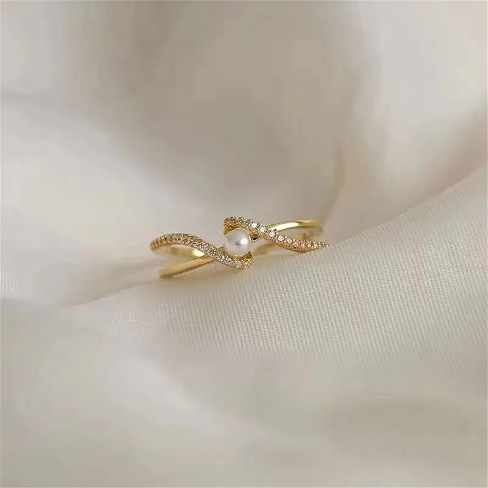 

Изысканная подвеска в виде кольца из жемчуга с жемчугом «сделай сам», ювелирные изделия из стерлингового серебра S925, подходят для бусин 5-6 мм