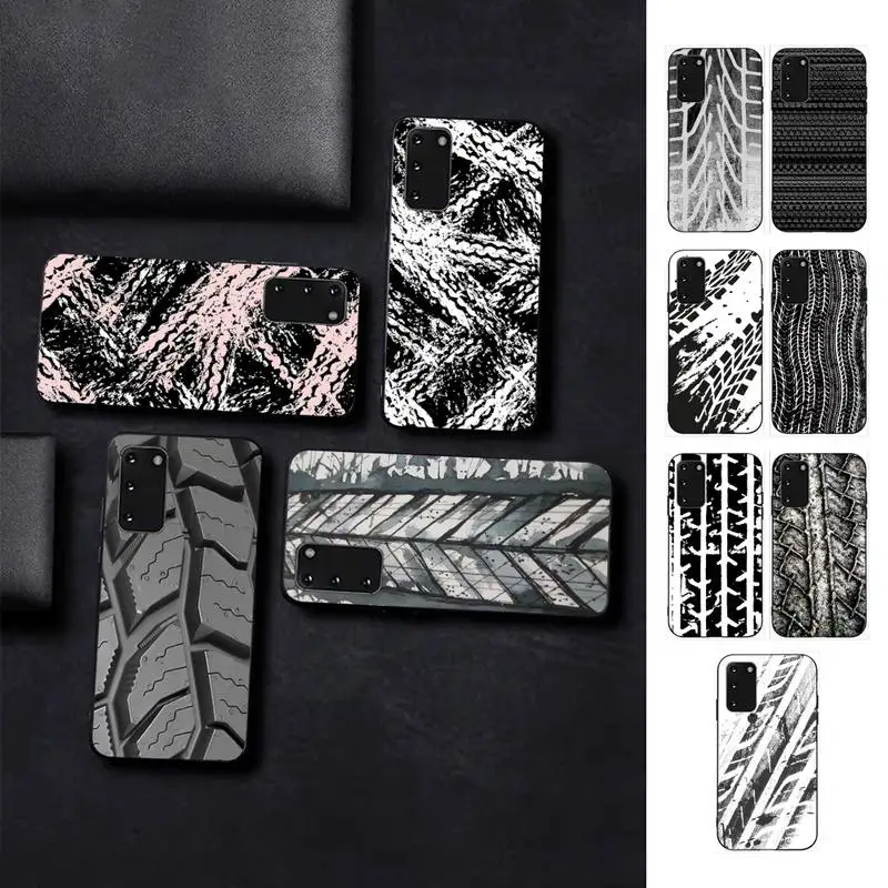 

Tire marks Phone Case for Samsung S10 21 20 9 8 plus lite S20 UlTRA 7edge