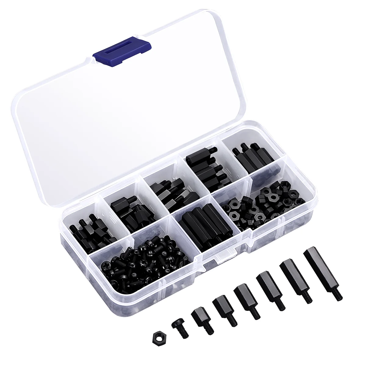 

180pcs Computer Replacement Screws Small Screws for Electronics Alloy Steel Screws Screw Hex Nut Hex Screw