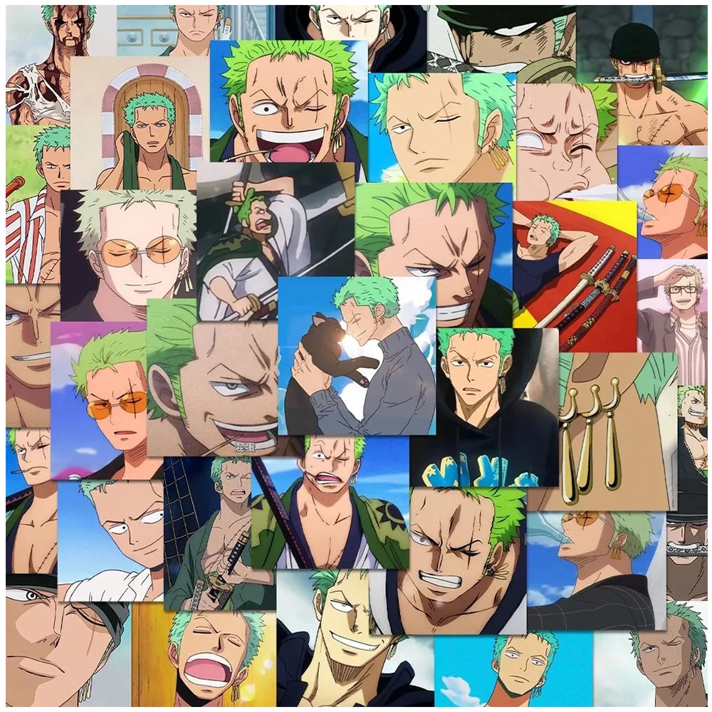 

10/30/54pcs ONE PIECE Anime Stickers Roronoa Zoro Cartoon Decals Graffiti Motorcycle Luggage Car PVC Kids DIY Cool Sticker Toys