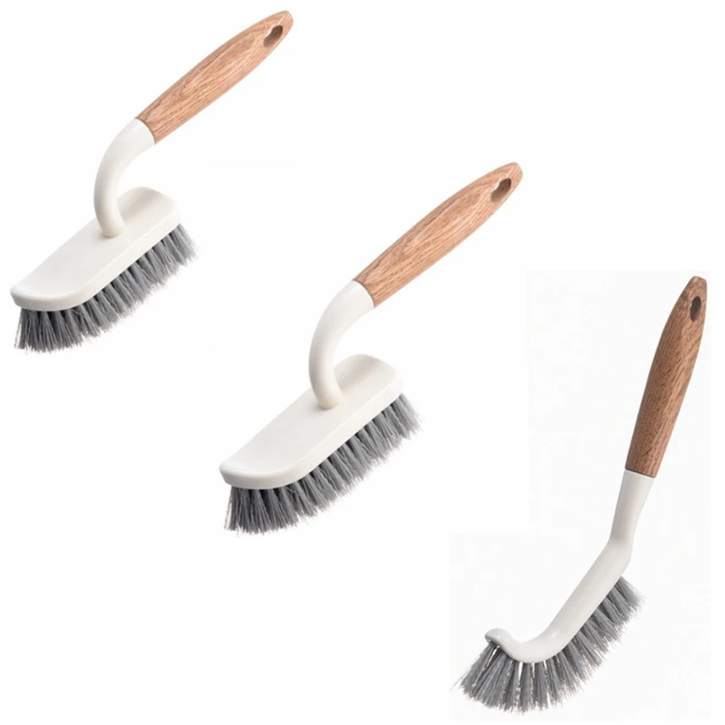 

3Pcs Frosting Brush Set, Deep Cleaning Brush, Grouting Brush Set, Multi-Faceted And All-Round Household Cleaning Tool