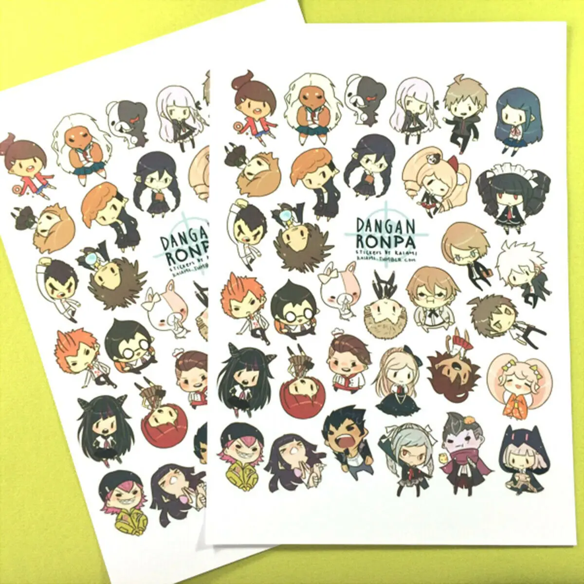 

Стикеры для самостоятельной сборки Washi, 2 шт., все персонажи Danganronpa Dangan Ronpa