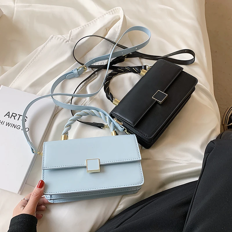 

2022 New Brand Designer PU Leather Women's Shoulder Bag Fashion Simple Handbag Small Hobos Crossbody Bag