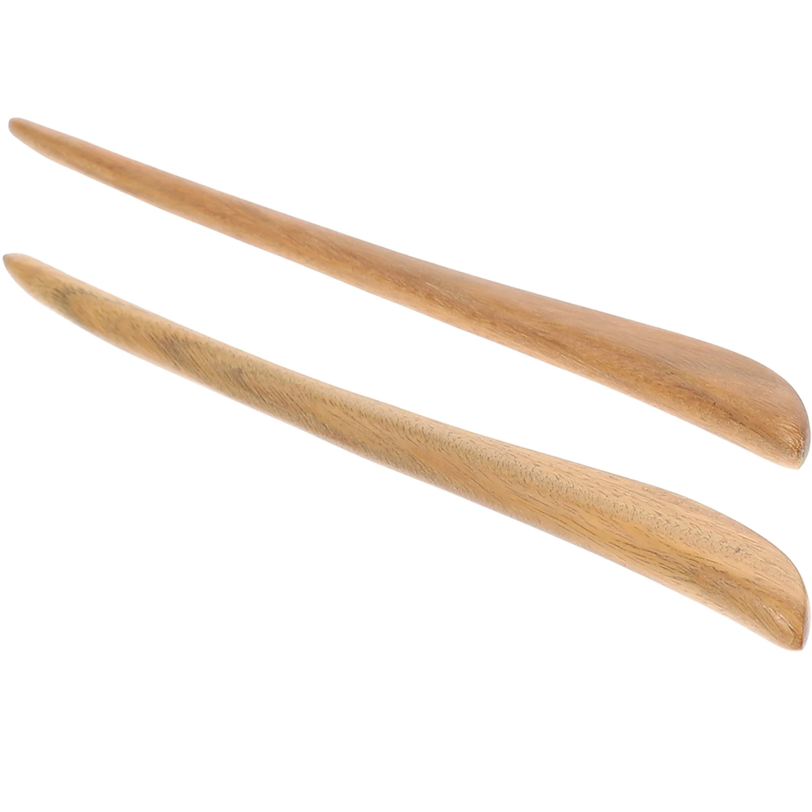 

2 Pcs Hanfu Hair Accessories Decorative Hairpin Wooden Vintage Stick Retro Miss