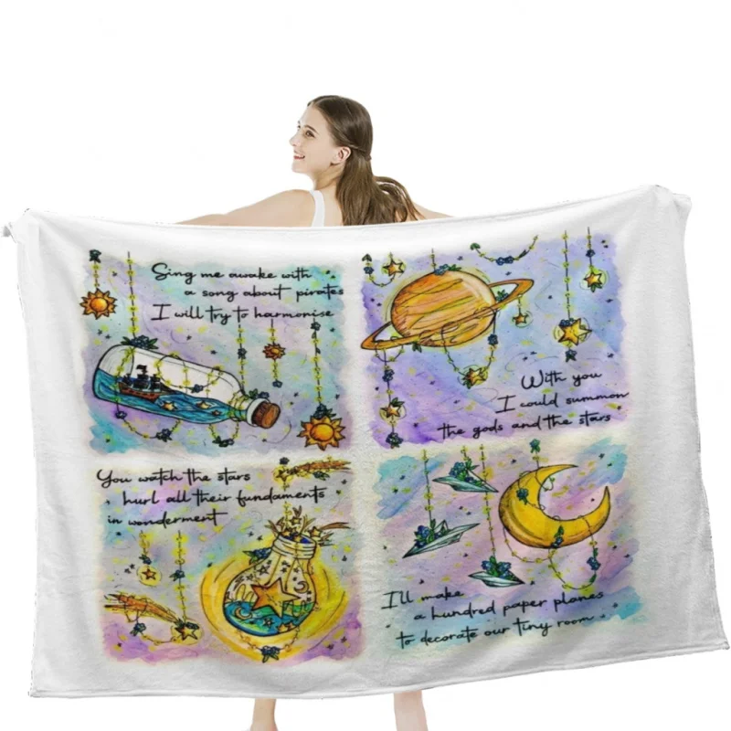 

Fairy Lights Series Inspired Amazing Devil Throw Blankets Soft Velvet Blanket Camping Bedding Blanket Cold Cinema or Travel