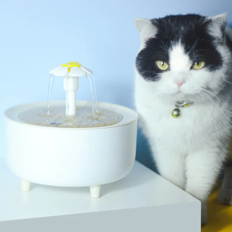 

2L Automatic Circulation Filter Cat Water Fountain USB Electric Drinkers Smart Pet Water Feeder Flowing Water Dispenser Fountain