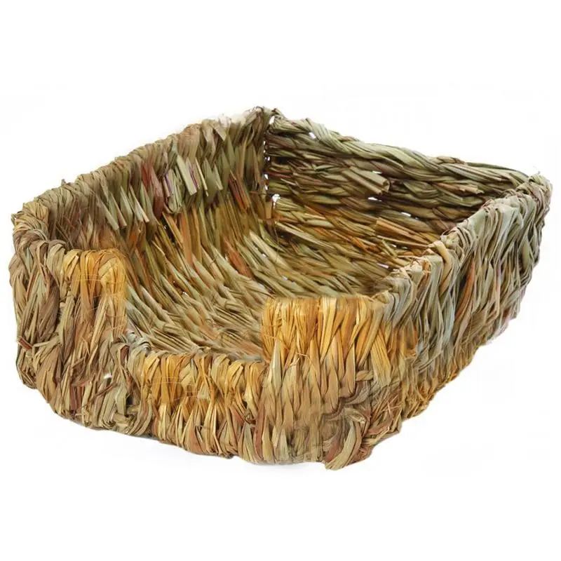 

Pcs Handcraft Woven Grass Hamster Nest Small Pet Rabbit Hamster Cage House Chew Toys Guinea Pig Hedgehogs Chinchilla Bed