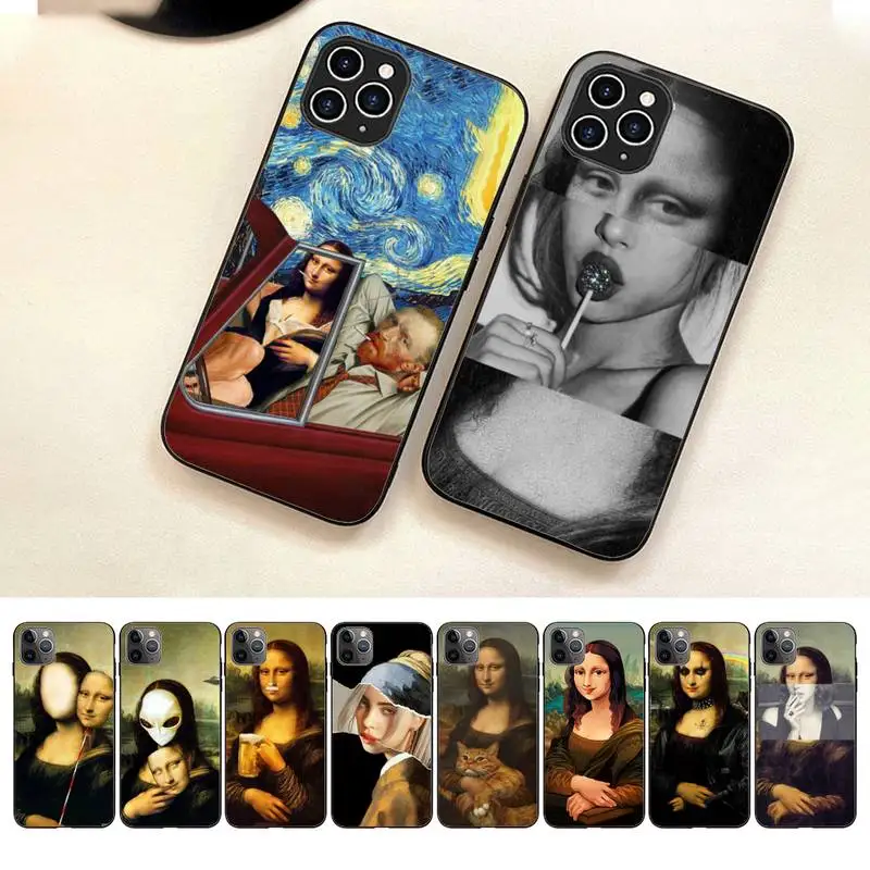 

Great Art Aesthetic David Mona Lisa Phone Case For Iphone 7 8 Plus X Xr Xs 11 12 13 Se2020 Mini Mobile Iphones 14 Pro Max Case