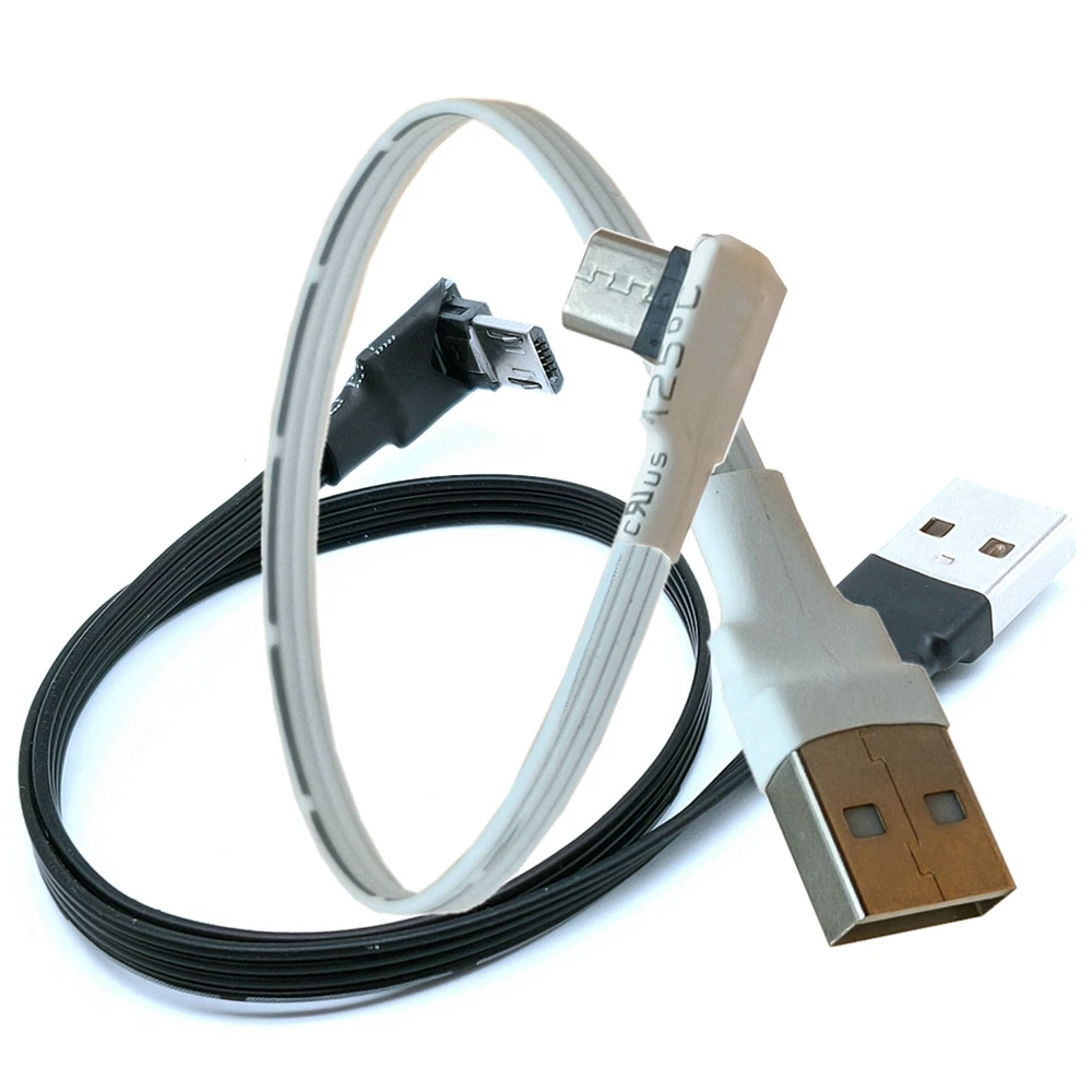 

Up Down Left Right Angled 90 Degree USB Micro USB Male to USB Male Data Cable 5CM 10CM 20cm 50cm 100CM for Tablet 5ft