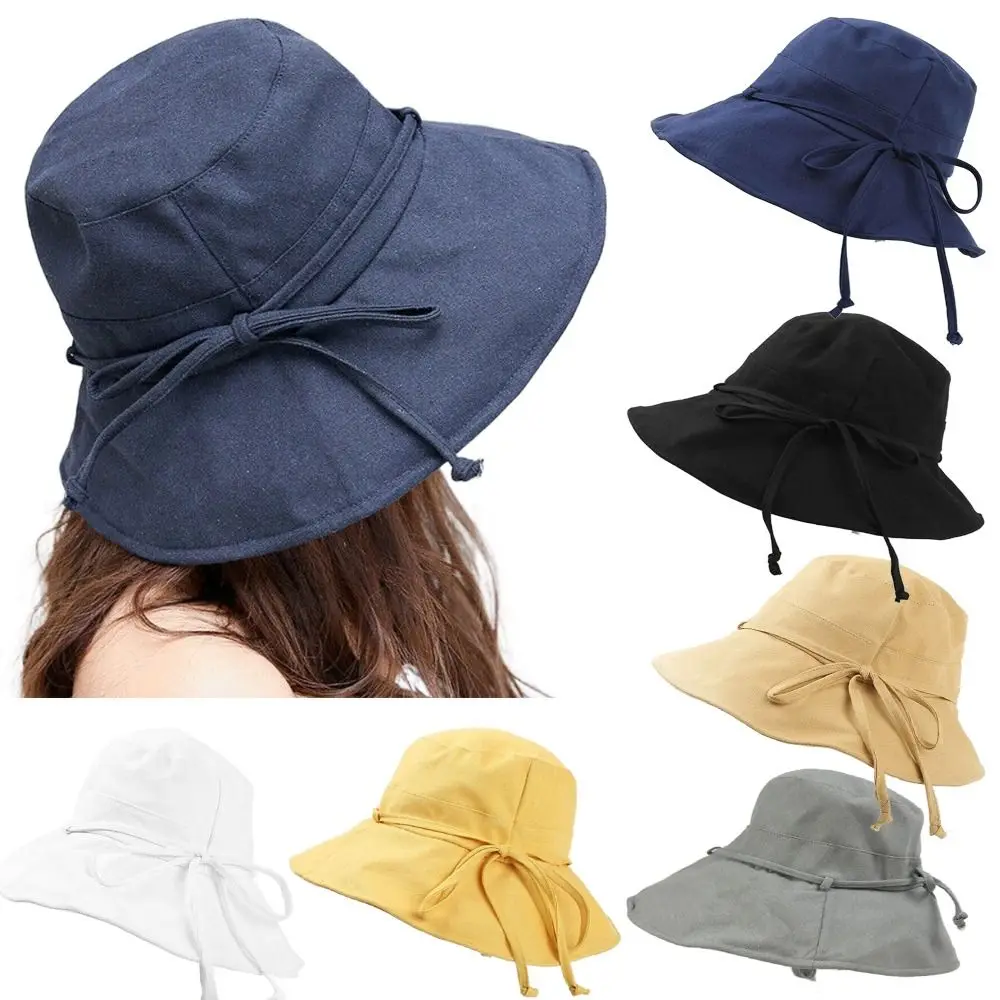 

Lady Girl Women UV Protection Head Wrap Beanie Fisherman Hat Wide Brim Bucket Hat Sun Hat Beach Summer Cap