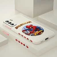 spider man marvel cool for samsung galaxy s21 ultra s20 s10 note20 plus pro lite fe 5g liquid left silicone soft phone case