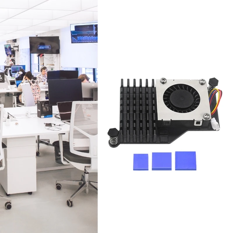Охлаждающий вентилятор с регулируемой скоростью металлический радиатор для