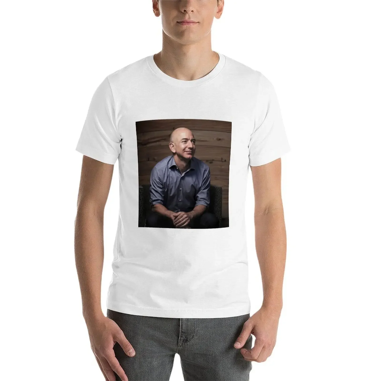 Футболка Jeff Bezos для мальчика уличная одежда мужские большие и высокие футболки