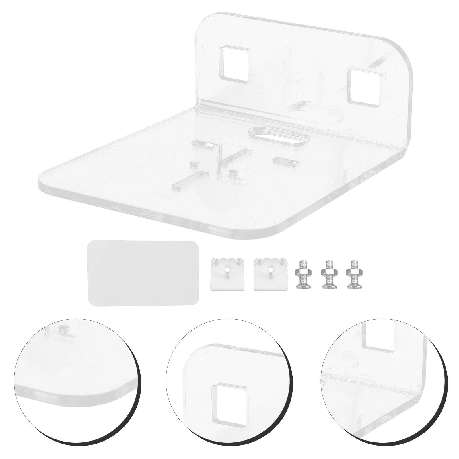 

Wall Router Camera Holder Storage Bracket Mount Monitoring Rack Small Shelf Surveillance Brackets Floating