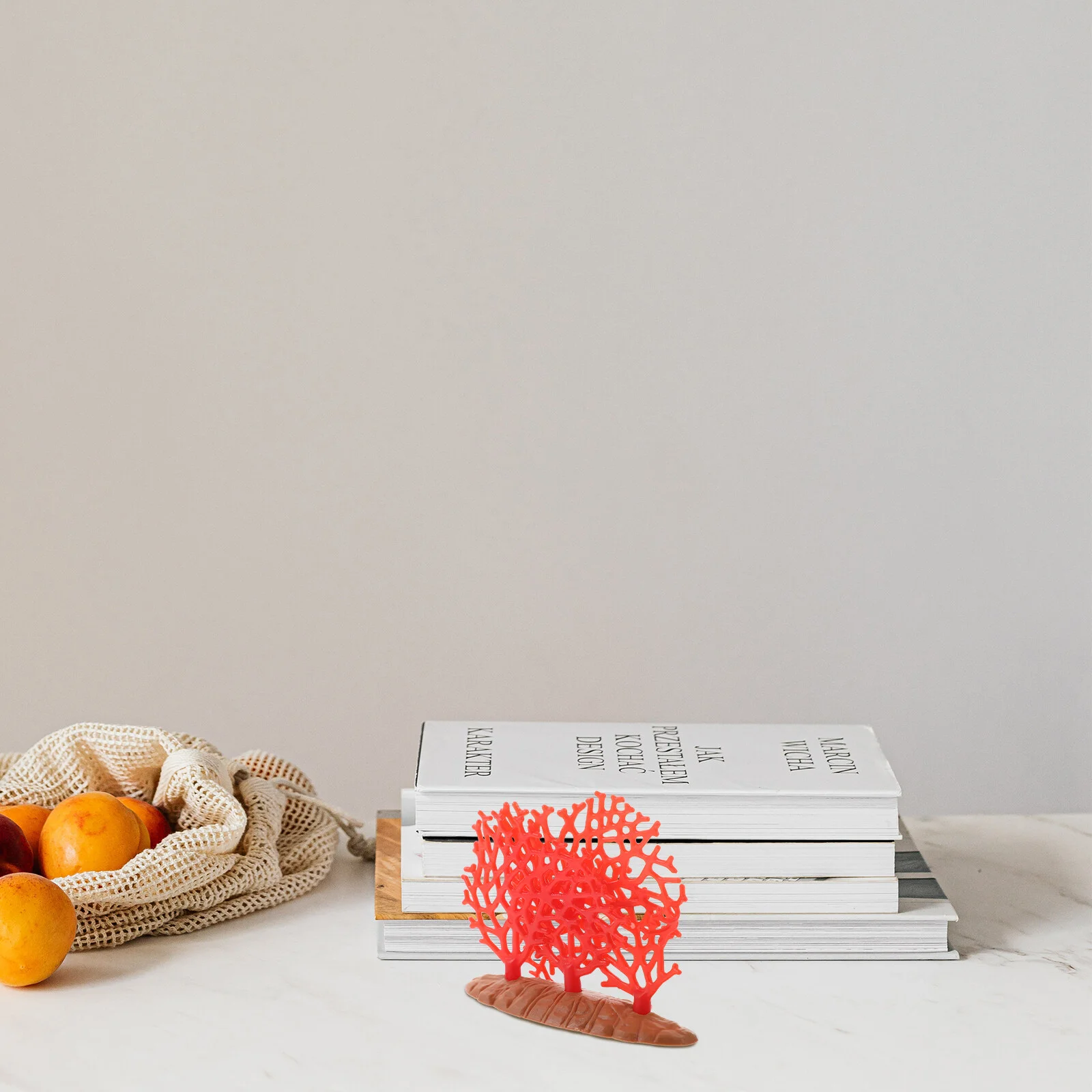 

Маленькая Коралловая пластиковая искусственная статуя, 2 шт., украшения для дома, цветное искусственное украшение для дома, имитация яркого океана