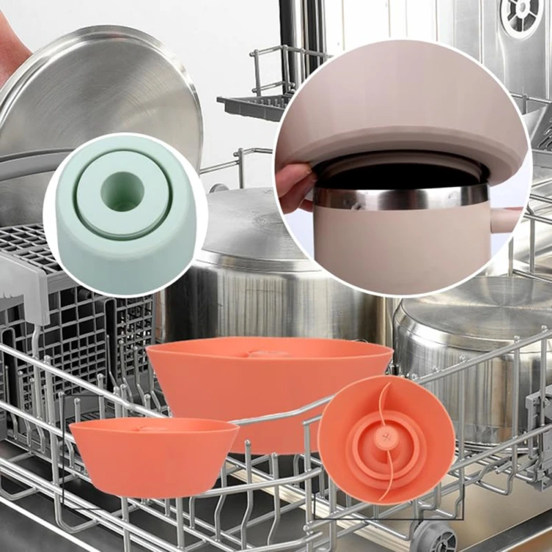 Silikonowa taca na przekąski do pucharu Stanleya 40 uncji Mirror Divider Container Hermetic Subnod for Snacks Автомобільний т...