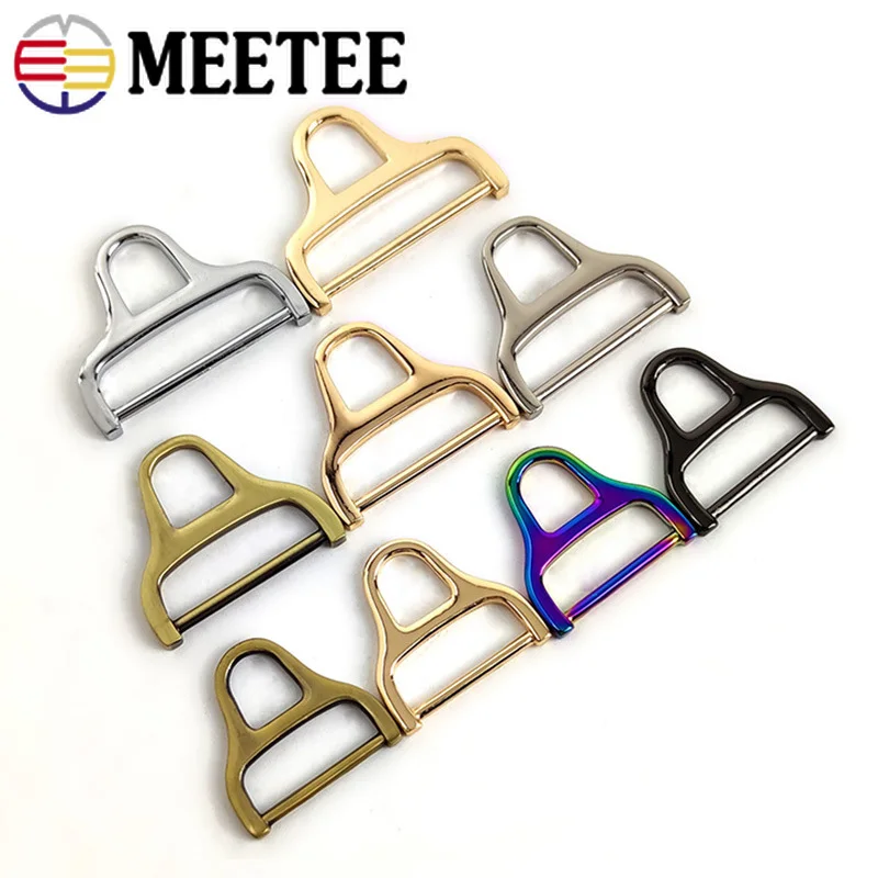 

5/10pcs Meetee 25/31/38mm Handbag Metal Buckles Bag Side Clip Buckle Webbing Strap Hanger Connector Clasp DIY Hardware Accessory