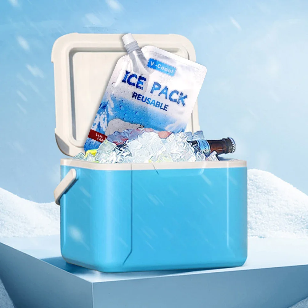 6 шт. охлаждающие гелевые пакеты для кемпинга и рыбалки до 48 часов