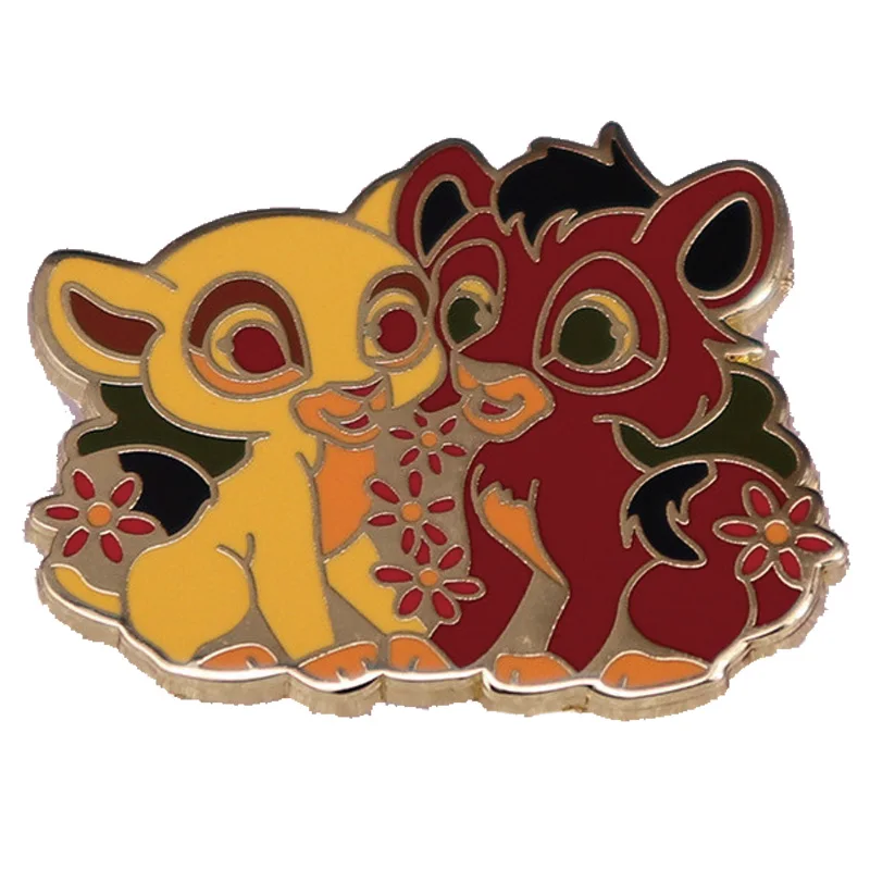 

Металлические эмалированные булавки и броши The Lion King для женщин и мужчин, булавка на лацкан, значок для рюкзака или сумки, детский значок, под...