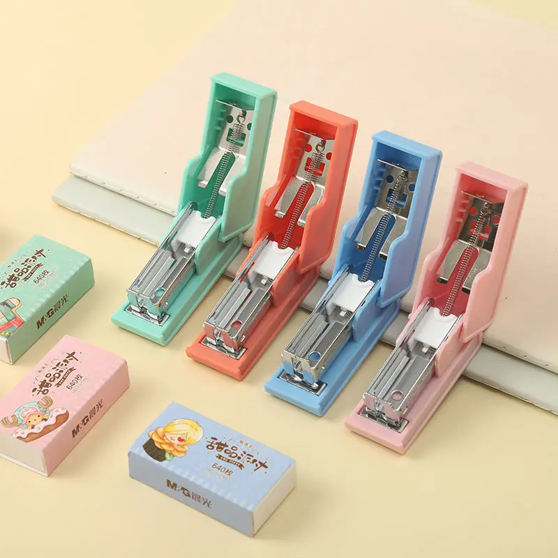 One Piece Series Luffy Zoro Labor-Saving Mini Stapler Dessert Party Series Efficient Durable and Cute for Students