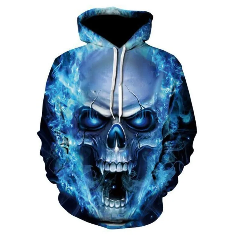 

Gothic Skull 3D Printed Sweatshirt Men's and Women's Hoodie Casual Funny Long Sleeve Harajuku Pullover Hip-hop Sudadera Mujer