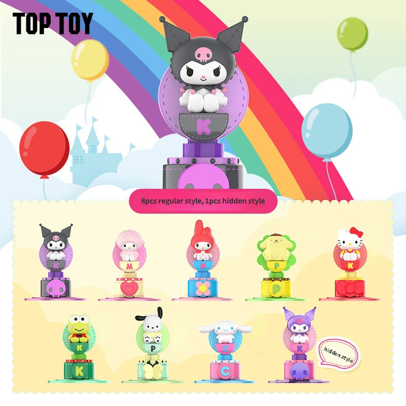 

TOPTOY Genuine Sanrio kuromi Peripheral Family Ferris Wheel Series Blind Box Trendy Play Figure Ornament Model Collection