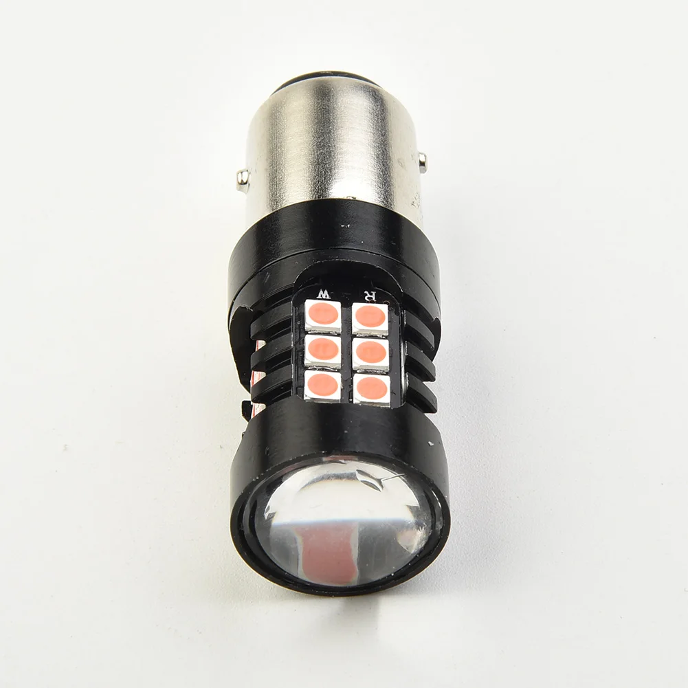 

2x 1000K Red 1157 LED Strobe Flashing 3 Times Stop Bulbs Tail Blinking Light Car Turn Signal Lamps Lighting & Lamps