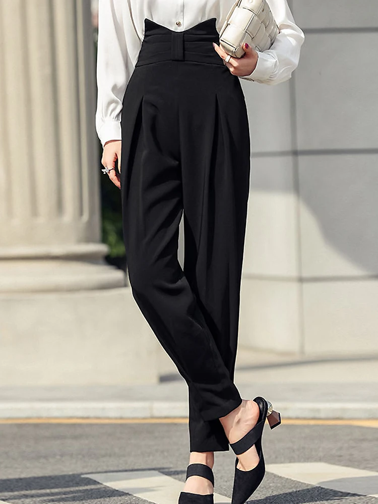 

Cheap Wholesale New Korean Fashion Woman Pants Casual Radish Pants Vintage Streetwear Trousers Women Bottoms Pants Dropshipping
