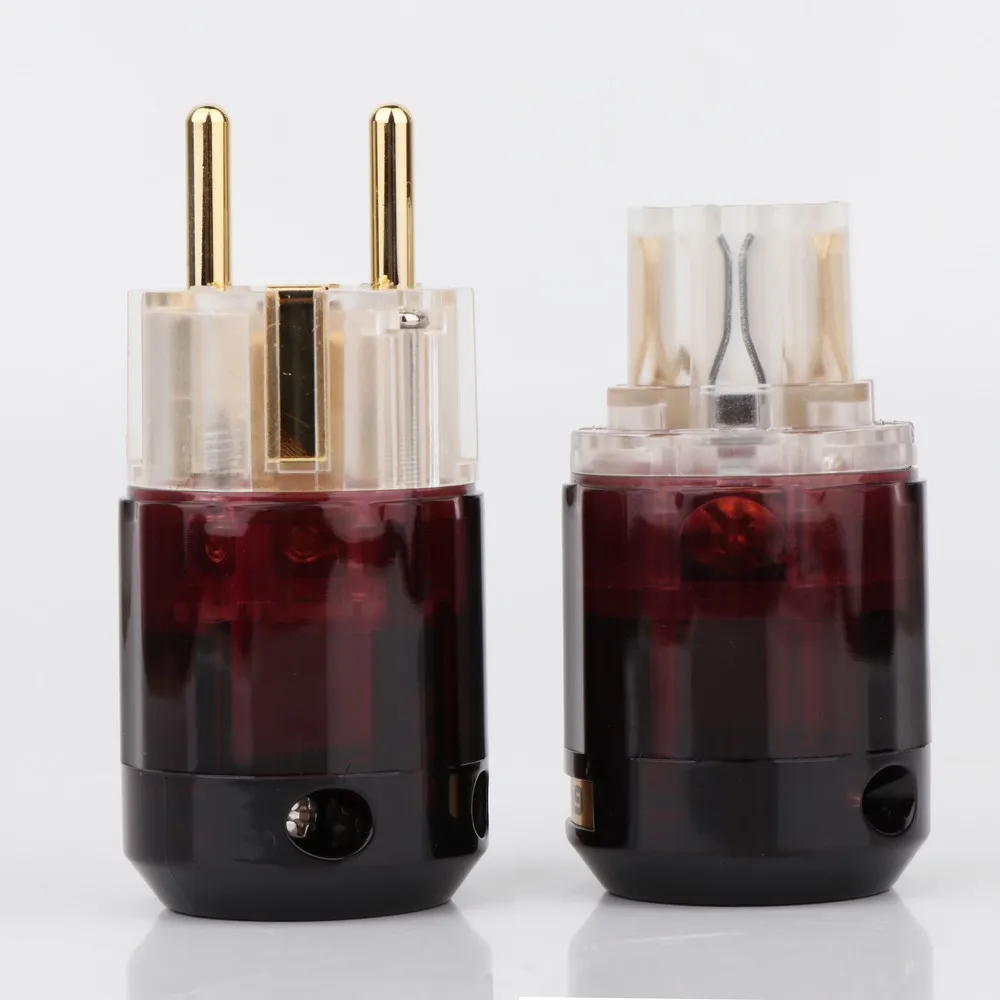 Высококачественные штекеры Schuko (ЕС) с позолотой 24K для HIFI DIY, аудио-разъемы премиум-класса 029 079 046 078 (art.: 3920db04aeaac) - 3920db04aeaac