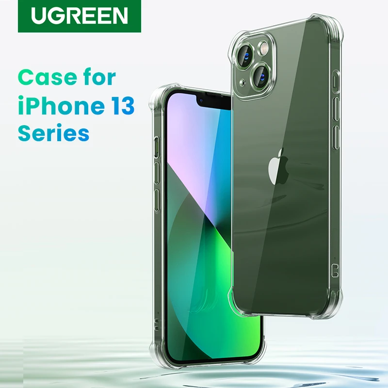 UGREEN Soft Phone Case for iPhone 13 14 Pro Max TPU Shockproof Back Cover Case for iPhone Len Protection Transparent Phone Case