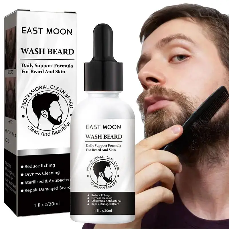 

Шампунь для бороды, увлажняющая формула для бороды, масло для бороды 30 мл, уменьшает зуд бороды, питает и питает влагу для мужчин и мальчиков