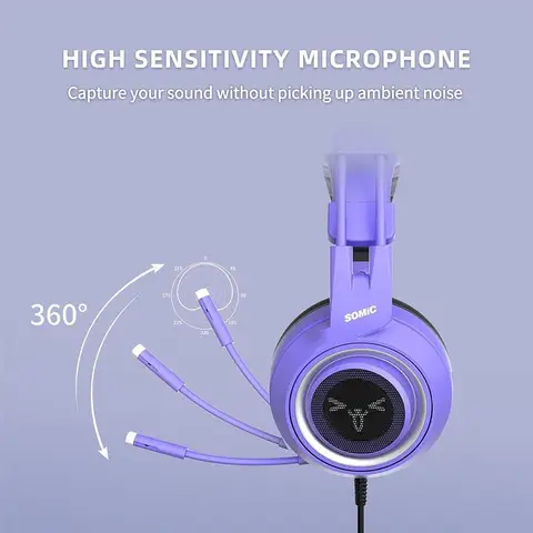Somic g951s pink gaming headset with mic for ps4 xbox one cheap