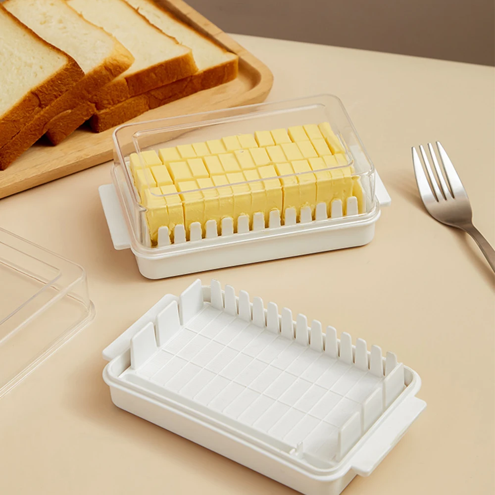 

Butter Dish With Lid Dustproof Slice Storage Box Butter Storage Box Plastic Transparent Cheese Box With Lid