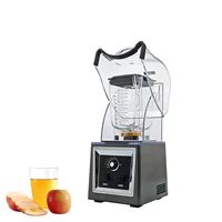 multi functional high power blender and food processor sound proof cover high speed 2200w commercial heavy duty blender